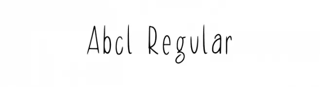 Abcl Regular  font caratteri gratis