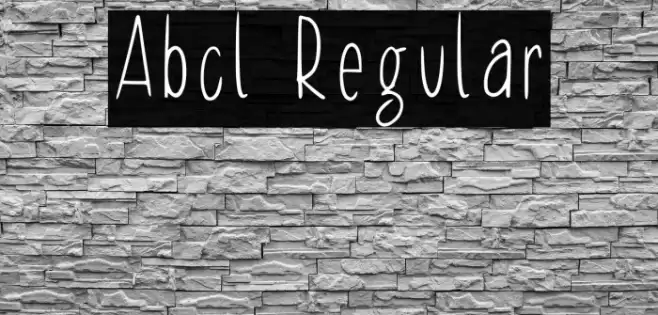 Abcl Regular Caratteri examples
