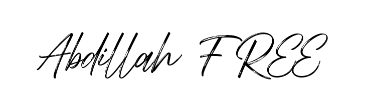 Abdillah FREE  font caratteri gratis