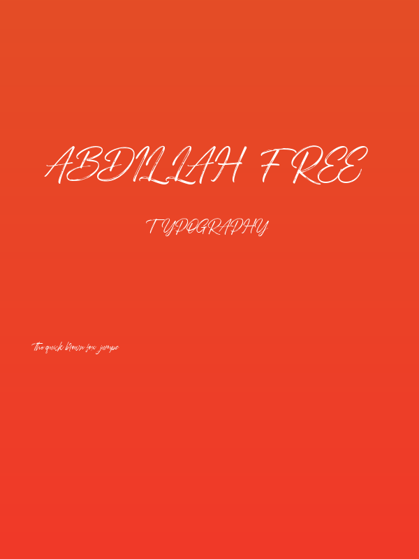 Abdillah FREE Poster