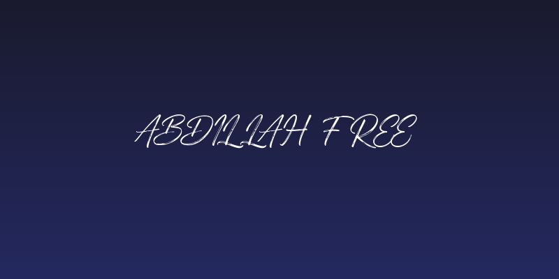 Abdillah FREE Social Header