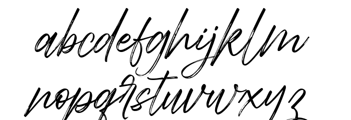 Abdillah FREE Schriftart Kleinbuchstaben