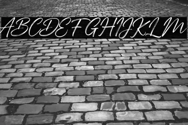 AbdillahFREE Schriftart examples