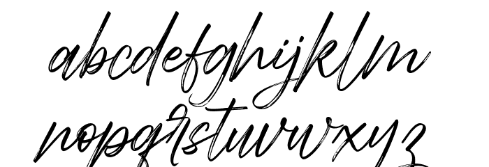 AbdillahFREE Font LOWERCASE