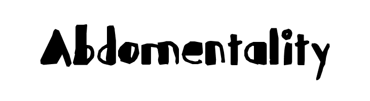 Abdomentality Шрифта