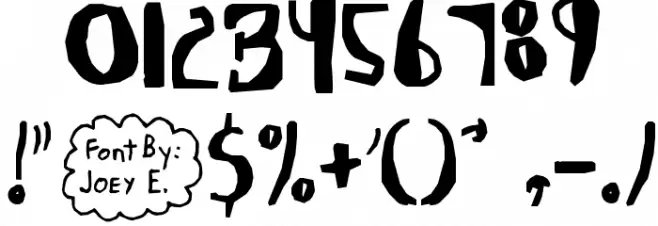 Abdomentality Font OTHER CHARS