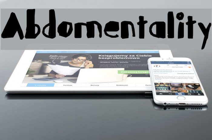 Abdomentality Шрифта examples