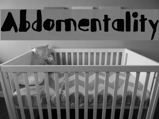 Abdomentality Font examples