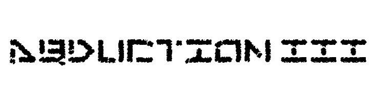 Abduction III  font caratteri gratis