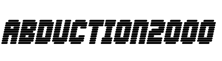 Abduction2000 Font