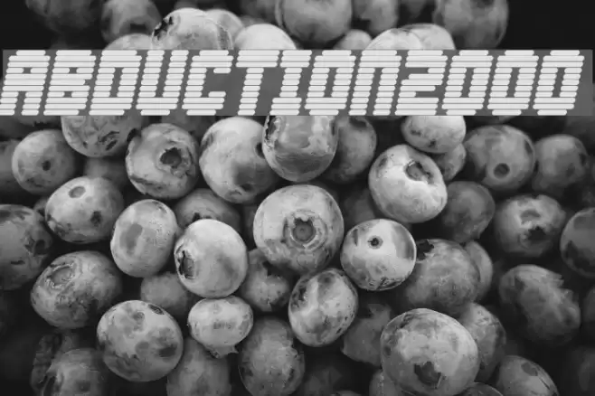 Abduction2000 Font examples