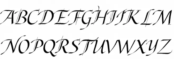 Abdullah Italic Schriftart Groß
