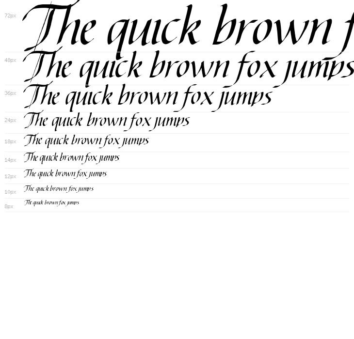 Abdullah Italic Waterfall