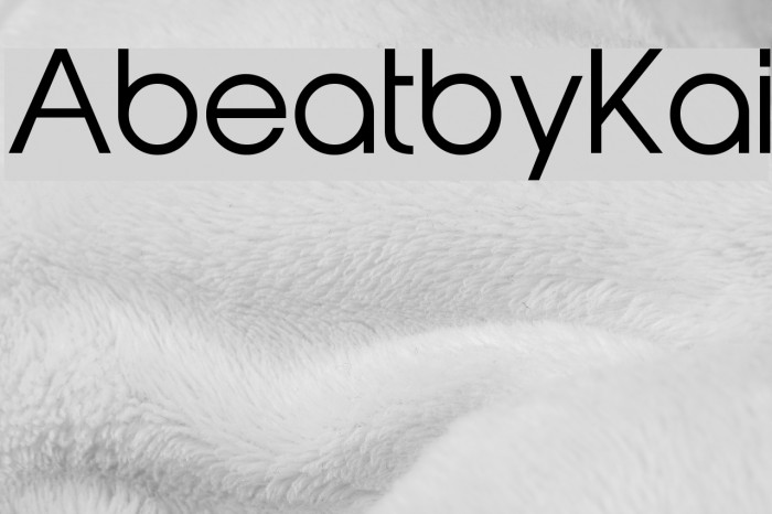 AbeatbyKai Font examples