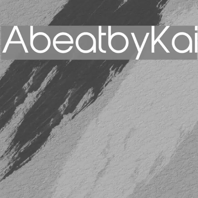 AbeatbyKai Font examples