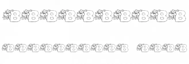AbecedarianZoo Font Alte caractere