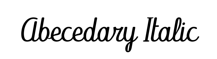 Abecedary Italic  Free Fonts Download