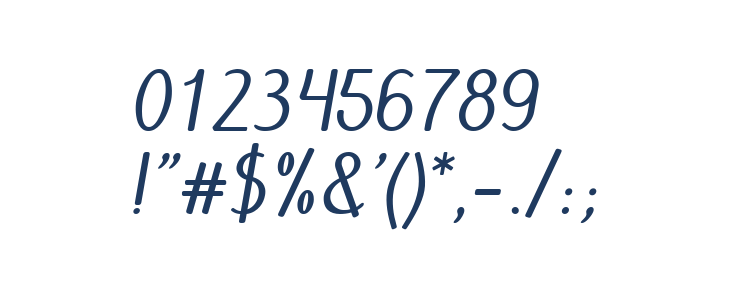 Abecedary Italic Other Characters