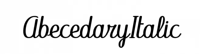 Abecedary Italic  免费字体下载