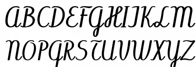 Abecedary Italic Fonte MAIÚSCULAS
