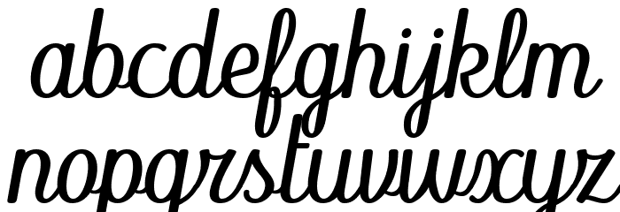 Abecedary Italic Font LOWERCASE