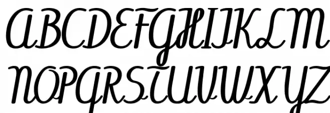 Abecedary Italic خط أحرف كبيرة