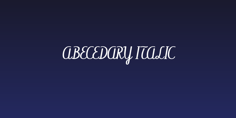 Abecedary Italic Social Header