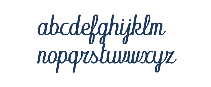 Abecedary Italic Lowercase
