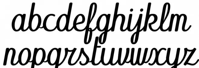 Abecedary Italic फ़ॉन्ट लोअरकेस