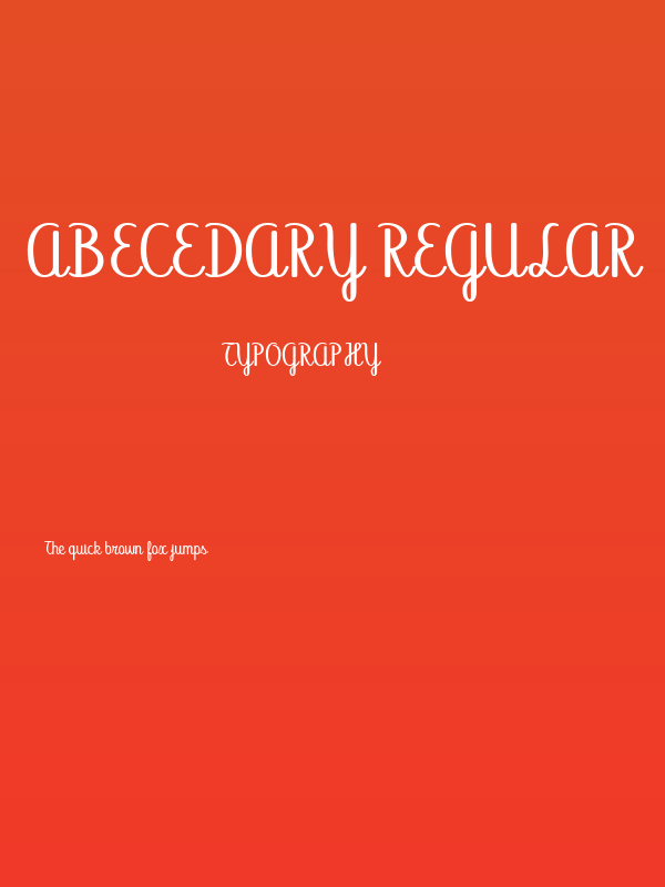 Abecedary Regular Poster