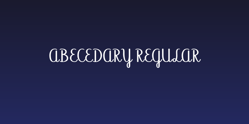 Abecedary Regular Social Header
