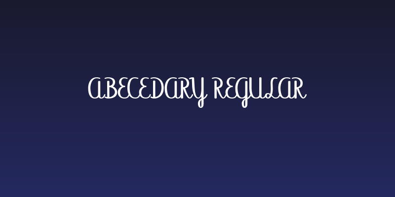Abecedary Regular Social Header