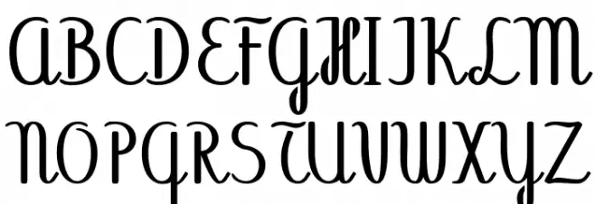 Abecedary Stencil Regular Schriftart Groß