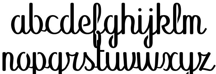 Abecedary Stencil Regular Font LOWERCASE
