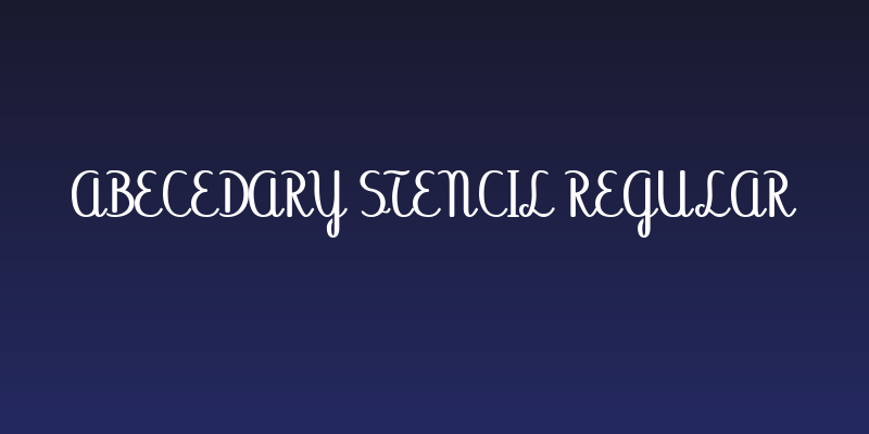 Abecedary Stencil Regular Social Header