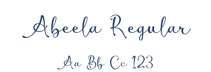 Abeela Regular Font Preview