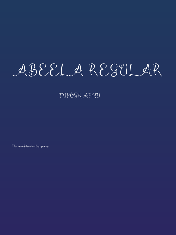 Abeela Regular Poster