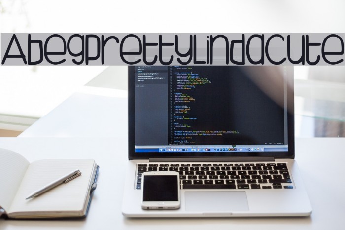 AbegPrettyLindaCute フォント examples