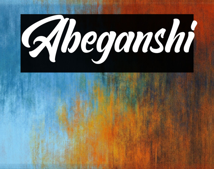 Abeganshi Font examples
