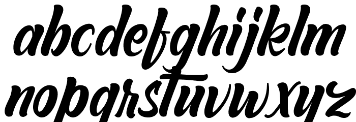 Abeganshi Font LOWERCASE