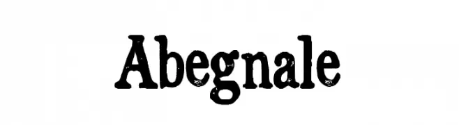 Abegnale  font caratteri gratis