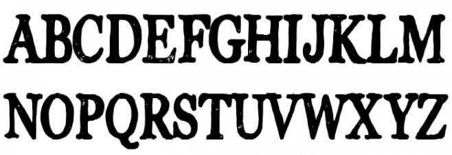 Abegnale Schriftart Groß