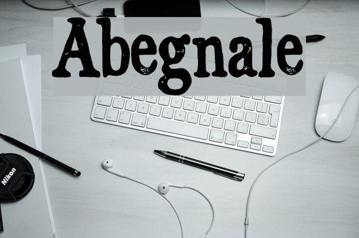 Abegnale Font examples
