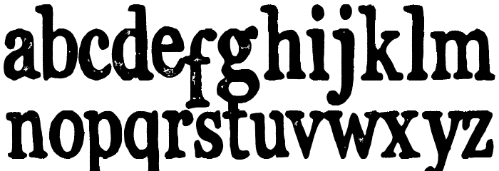 Abegnale Font LOWERCASE