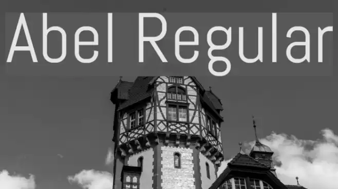 Abel Regular Font examples