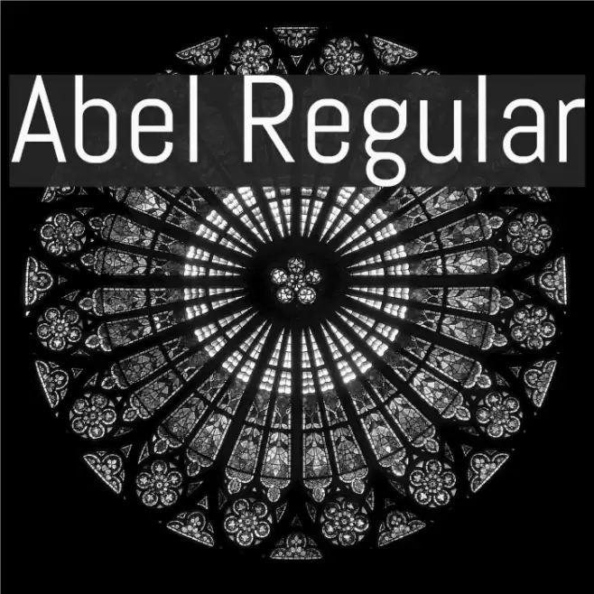 Abel Regular Font examples