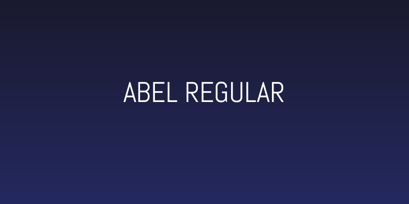 Abel Regular Social Header