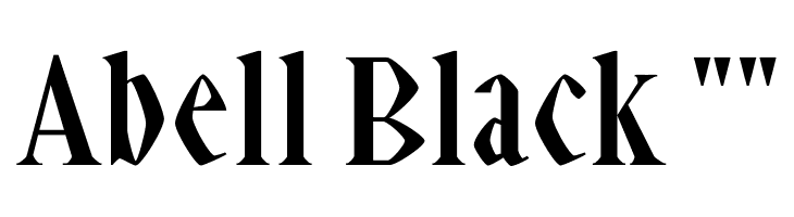 Abell Black ""  لخطوط تنزيل