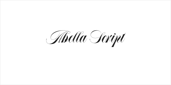 Abella Script Logo