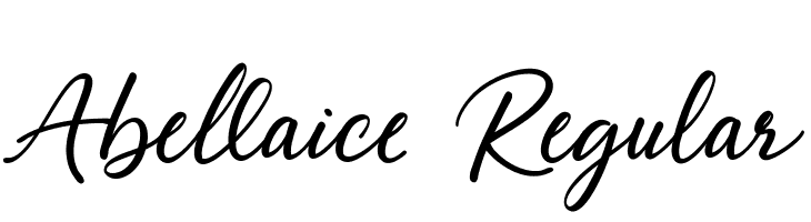 Abellaice Regular  font caratteri gratis